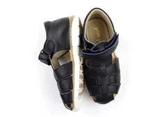 Pom Pom sandal navy med velcro